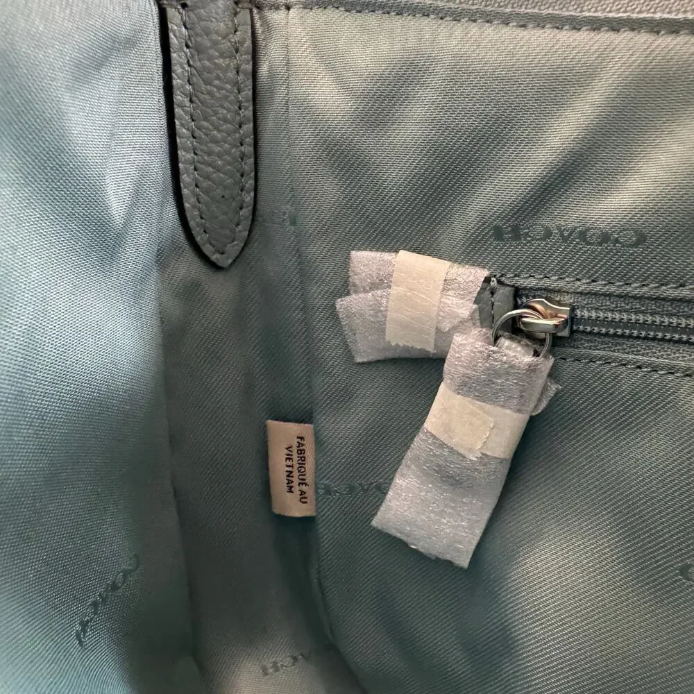 Coach Chelsea Crossbody Shoulder Bag Leather Marine Light Blue 56819 NWT - Picture 15 of 15